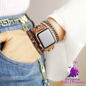 Agate Woven Bohemian Watch Strap