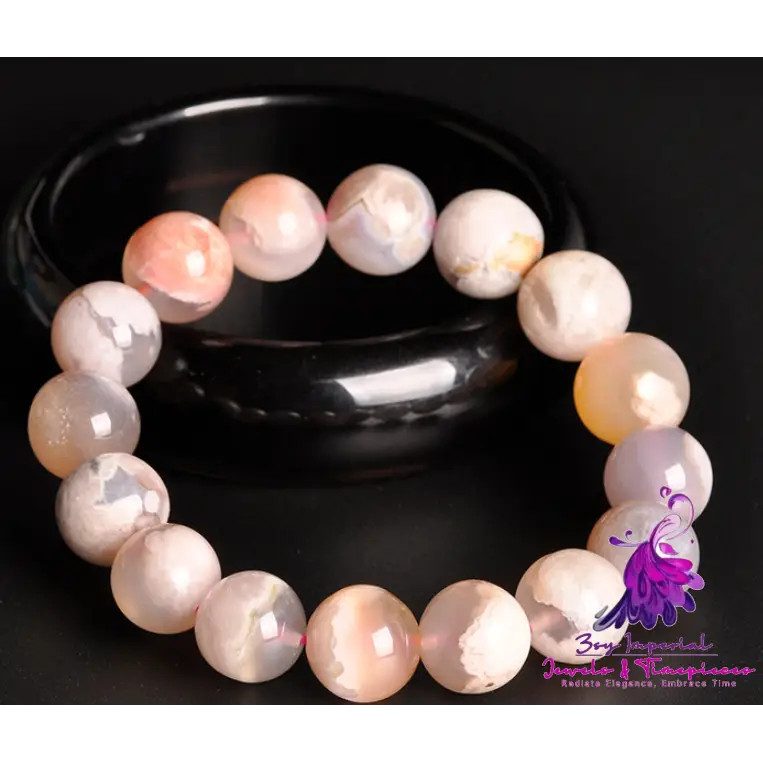 Agate Cherry Blossom Bracelet