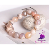 Agate Cherry Blossom Bracelet