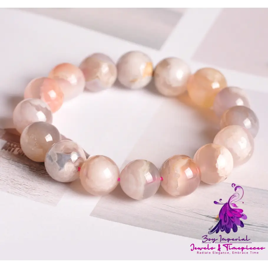 Agate Cherry Blossom Bracelet