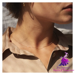 Alloy Gold Necklace Elegant American Collar