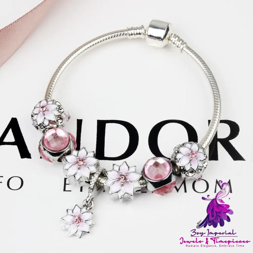 Magnolia Alloy Bracelet