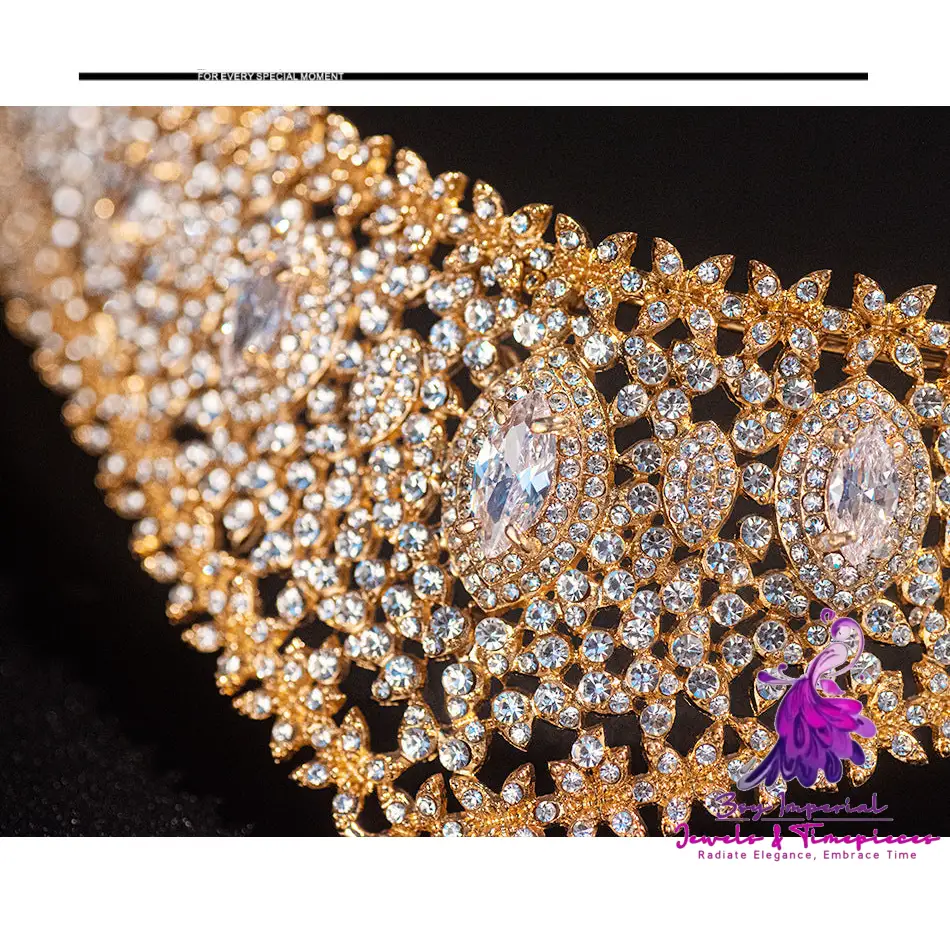 Zirconia Bridal Crown Alloy Court Wedding