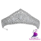 Zirconia Bridal Crown Alloy Court Wedding