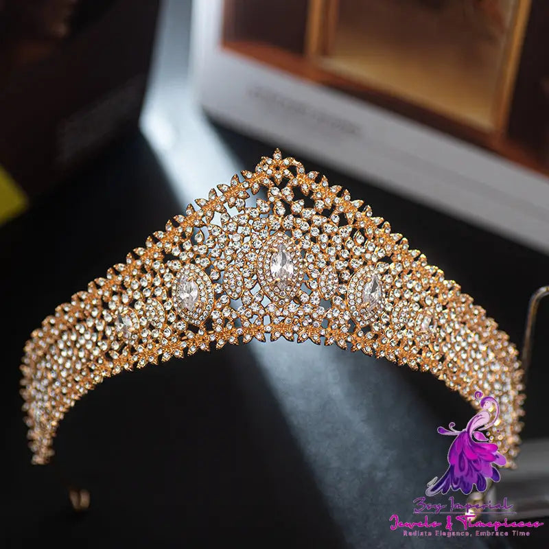 Zirconia Bridal Crown Alloy Court Wedding