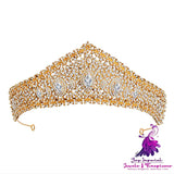 Zirconia Bridal Crown Alloy Court Wedding