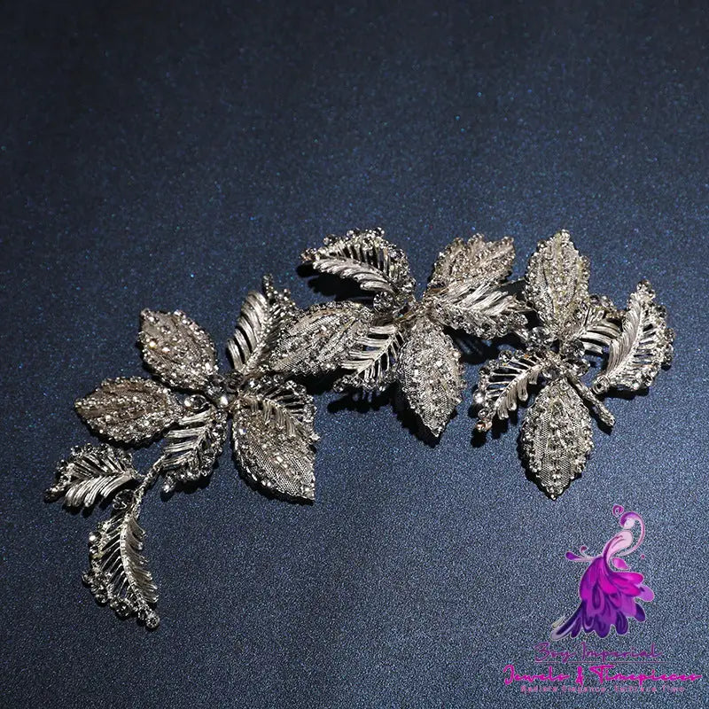 Barrette Alloy Diamond Inlaid Headwear