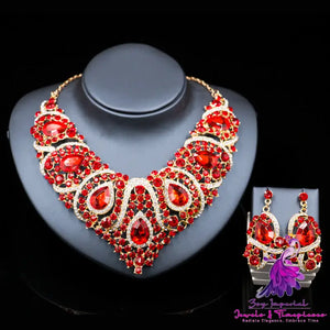 Colorful Exaggerated Bridal Set