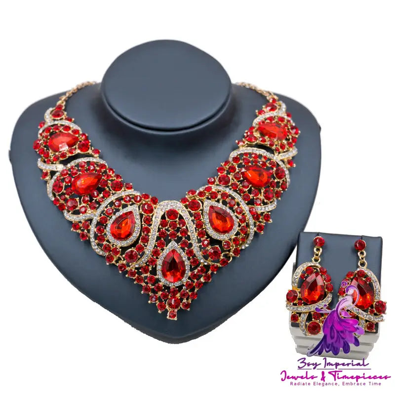 Colorful Exaggerated Bridal Set