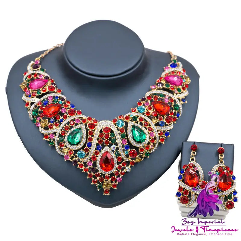 Colorful Exaggerated Bridal Set