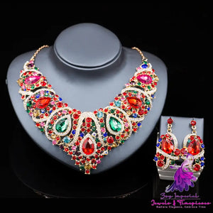 Colorful Exaggerated Bridal Set