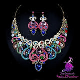 Colorful Exaggerated Bridal Set