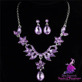 Alloy Diamond Bridal Jewelry Set