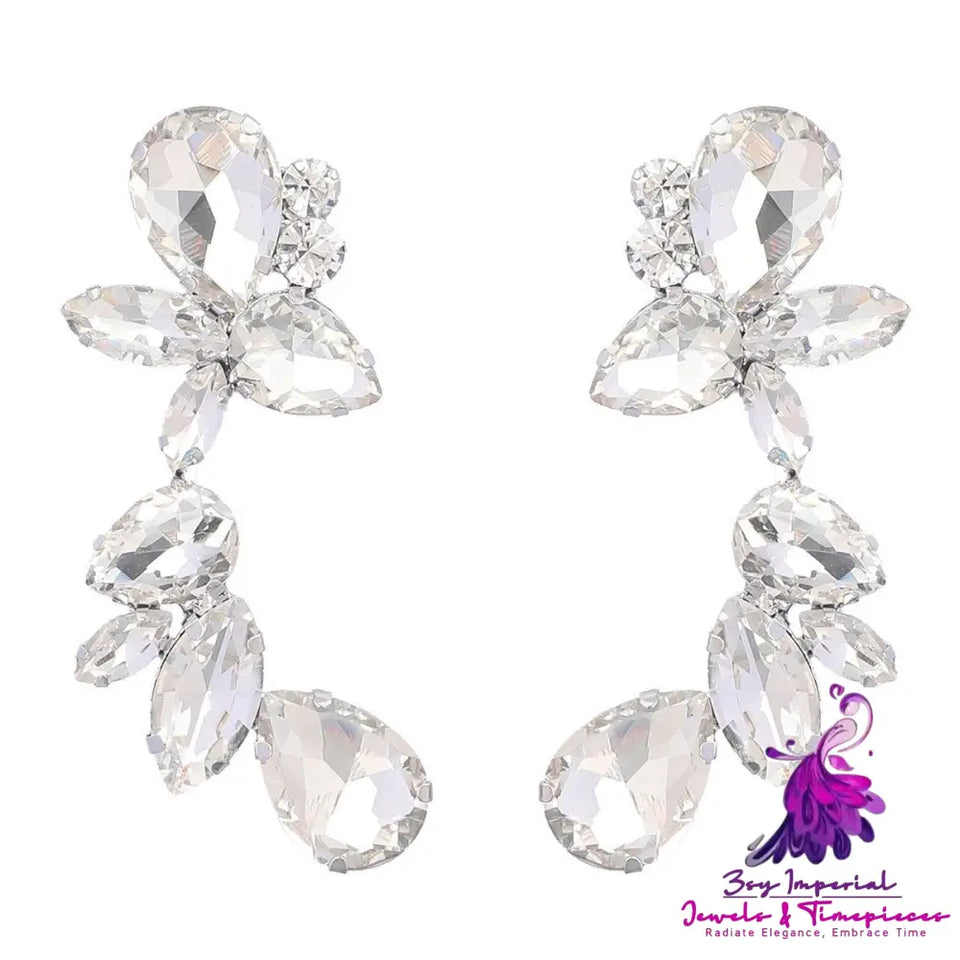 Alloy Rhinestone Earrings