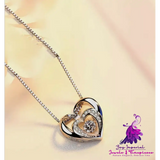 European And American Alloy Heart-shaped Pendant Necklace