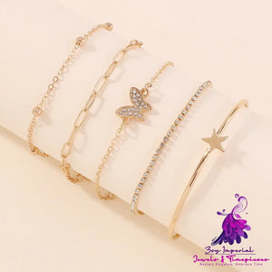 Butterfly Star Simple Alloy Jewelry