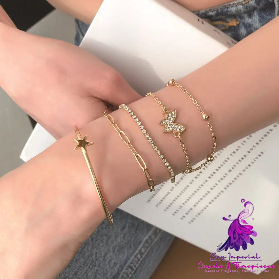 Butterfly Star Simple Alloy Jewelry