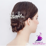 Bridal Alloy Leaf Hairpin