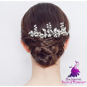 Bridal Alloy Leaf Hairpin