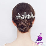 Bridal Alloy Leaf Hairpin