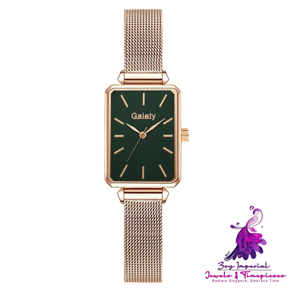 Fashion Ladies Alloy Mesh Strap Watch