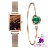 Fashion Ladies Alloy Mesh Strap Watch