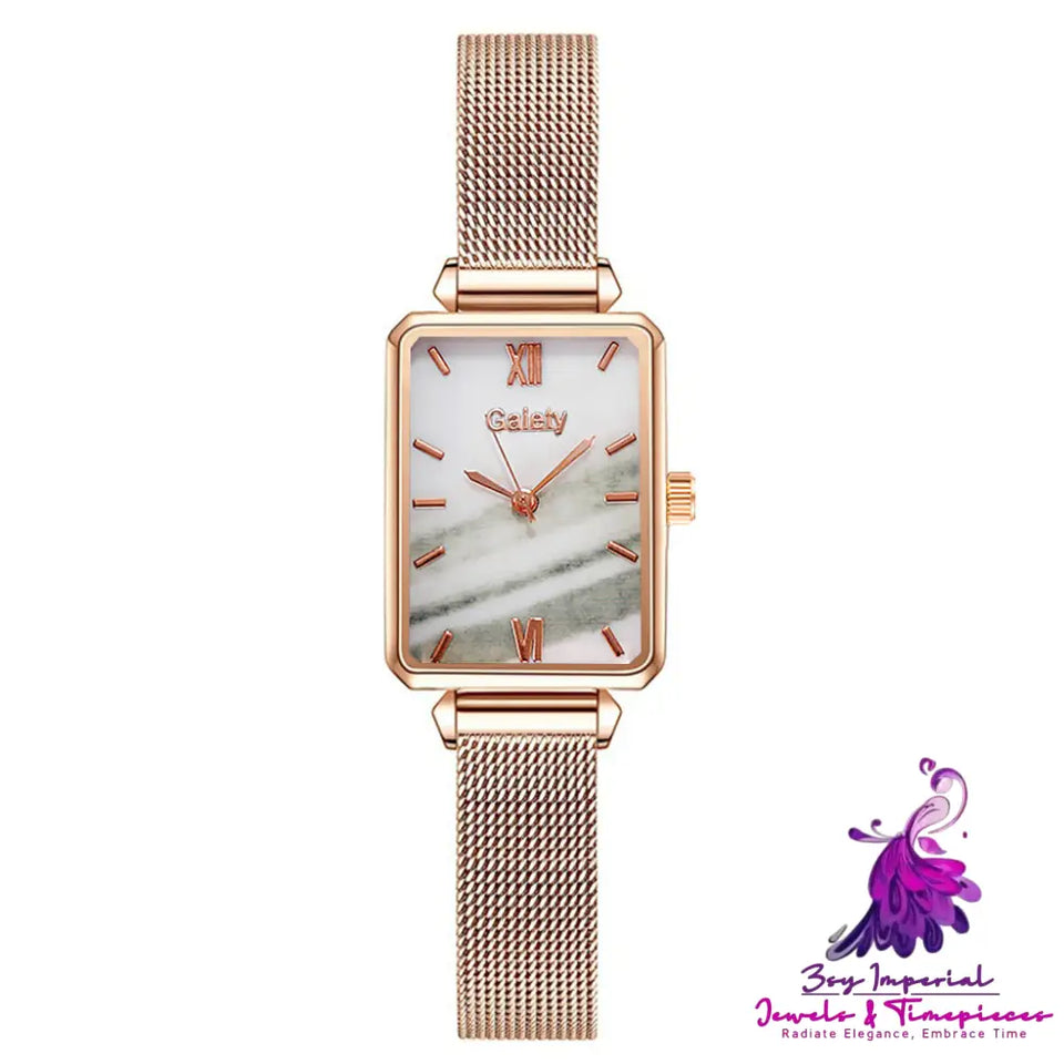 Fashion Ladies Alloy Mesh Strap Watch