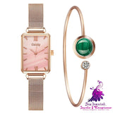 Fashion Ladies Alloy Mesh Strap Watch