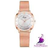 New Women’s Personalized Alloy Mesh Strap Watch