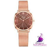 New Women’s Personalized Alloy Mesh Strap Watch