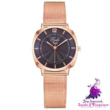 New Women’s Personalized Alloy Mesh Strap Watch