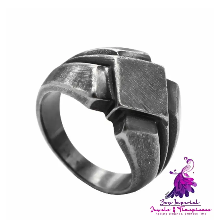 Punk Black Men’s Ring