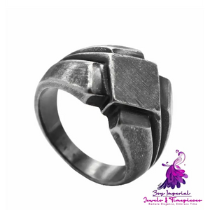 Punk Black Men’s Ring