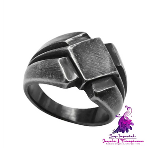 Punk Black Men’s Ring