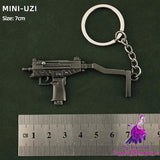 Alloy P92 Model G17 Sand Eagle Left Wheel Keychain