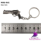 Alloy P92 Model G17 Sand Eagle Left Wheel Keychain