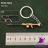 Alloy P92 Model G17 Sand Eagle Left Wheel Keychain