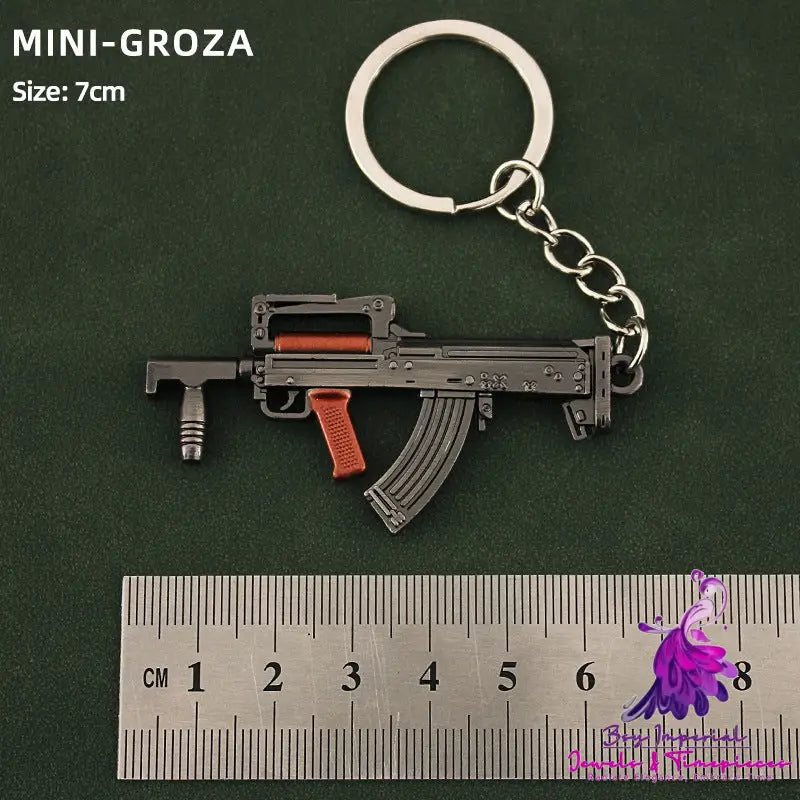 Alloy P92 Model G17 Sand Eagle Left Wheel Keychain