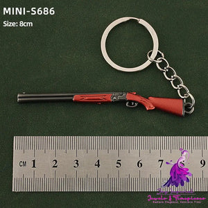 Alloy P92 Model G17 Sand Eagle Left Wheel Keychain