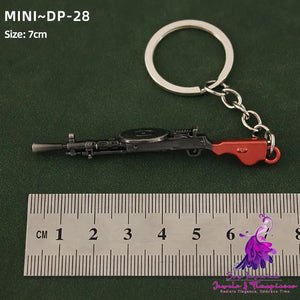 Alloy P92 Model G17 Sand Eagle Left Wheel Keychain