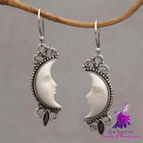 Mysterious Face Carved Earrings