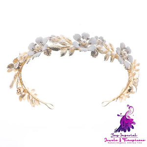 Wedding Crown Alloy Pearl Rhinestone