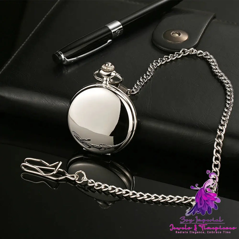 Retro Alloy Quartz Pocket Watch