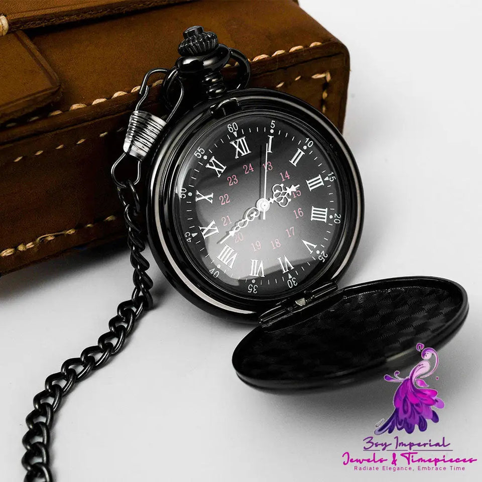 Retro Alloy Quartz Pocket Watch