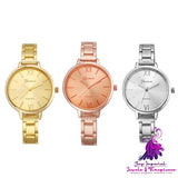 Fine Strip Alloy Geneva Ladies Watch