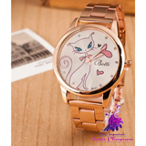 White Cat Alloy Steel Quartz Watch