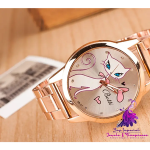 White Cat Alloy Steel Quartz Watch