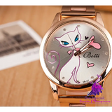 White Cat Alloy Steel Quartz Watch