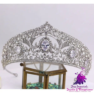 European American Bride Alloy Zircon Crown