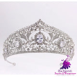 European American Bride Alloy Zircon Crown